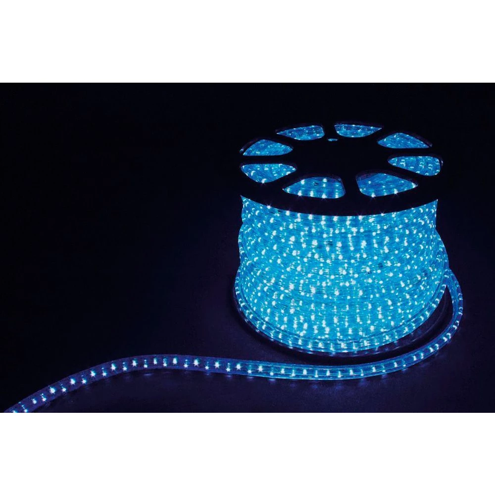 Дюралайт (световая нить) со светодиодами, 4W 50м 230V 108LED/м 11х22мм, синий, LED-F4W (26108) - Viokon.com