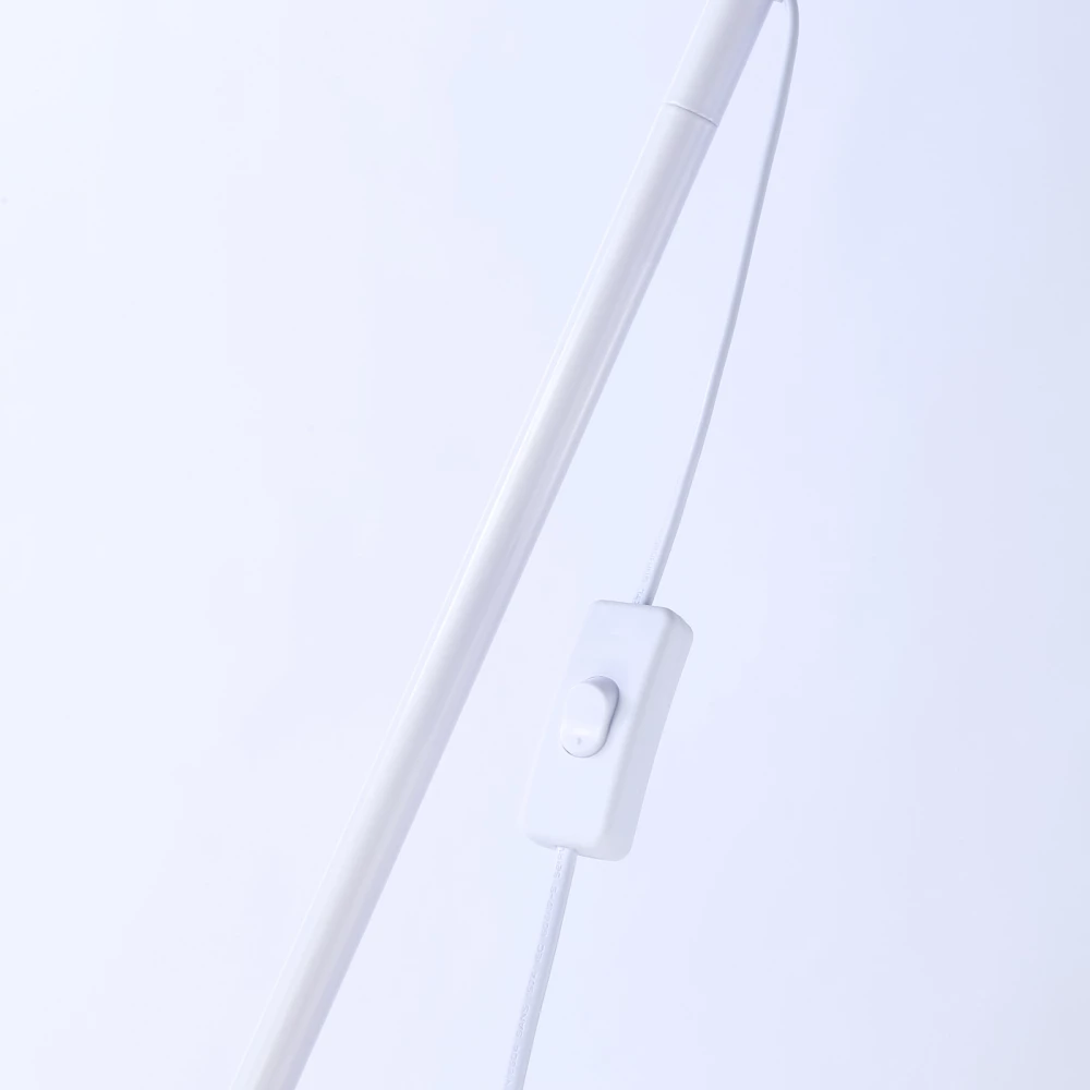 Светильник напольный с выключателем на проводе TR97612 WH белый E27 max 40W D245*1760 - Viokon.com