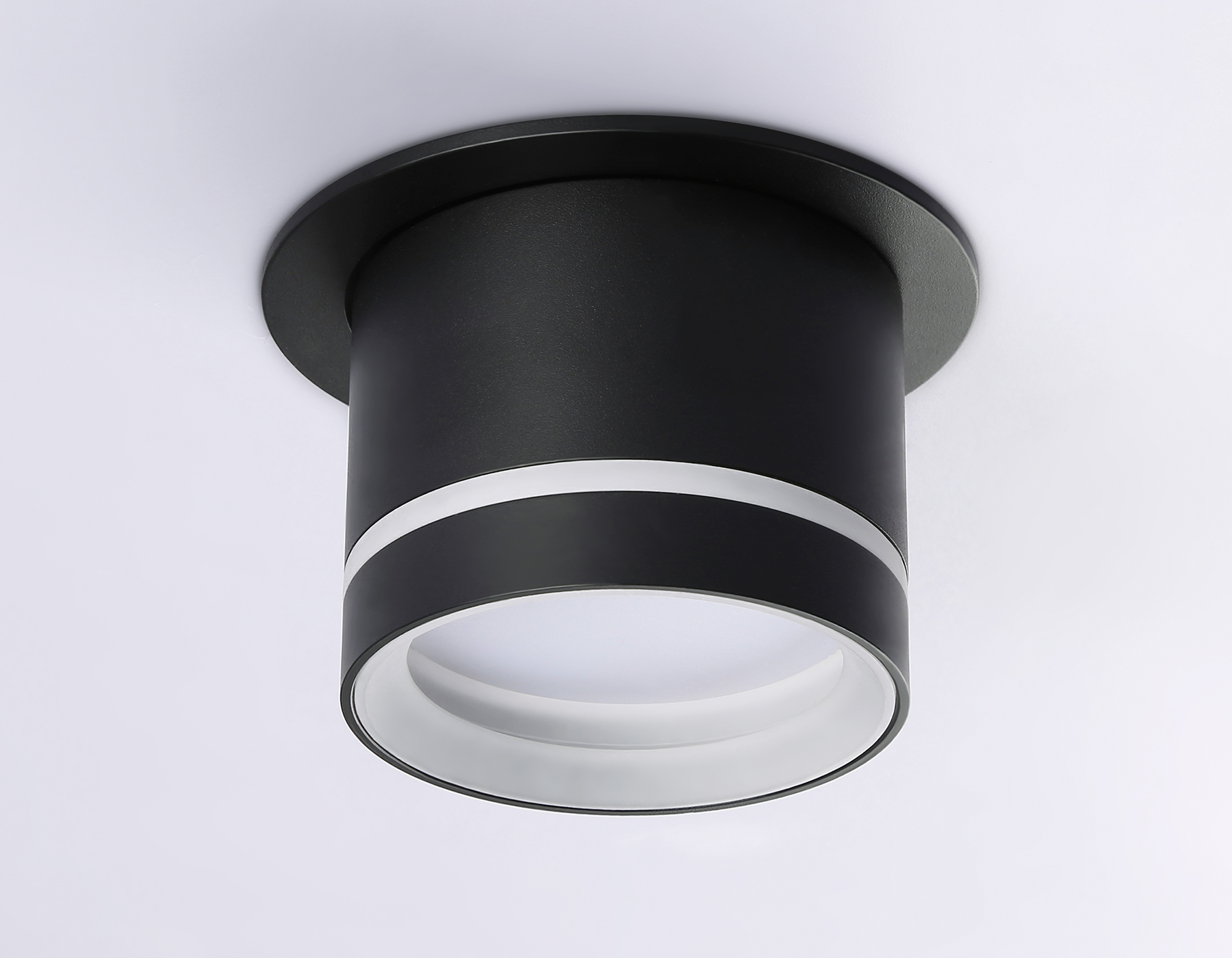 Встраиваемый поворотный точечный светильник TA1432 SBK/FR черный песок/белый матовый GX53 D85*95 - Viokon.com