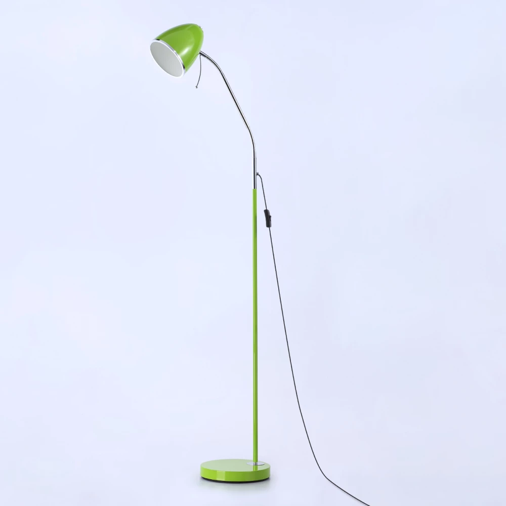 Светильник напольный с выключателем на проводе TR97693 GN зеленый E27 max 40W D150*1540 - Viokon.com