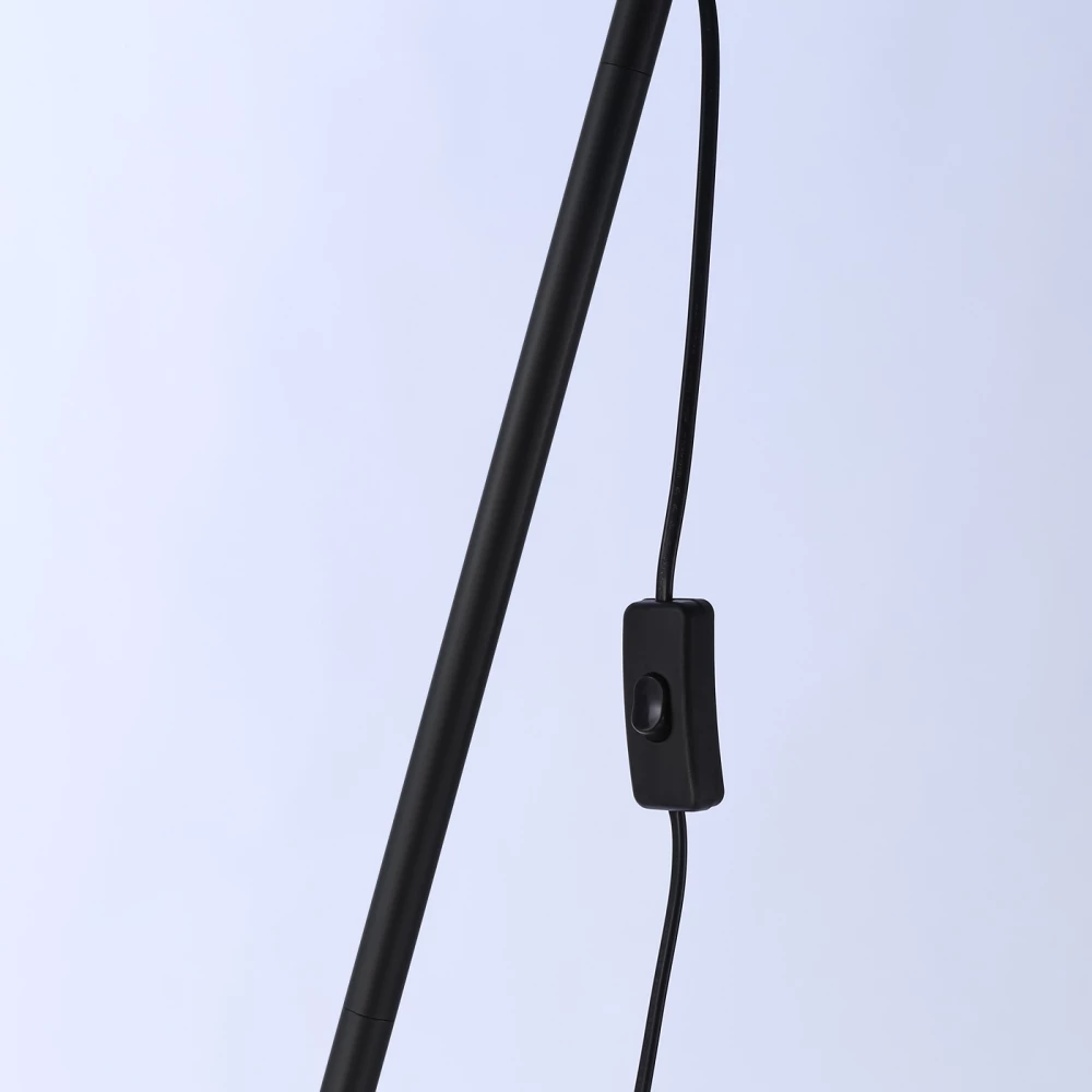 Светильник напольный с выключателем на проводе TR97618 BK черный E27 max 40W D245*1760 - Viokon.com