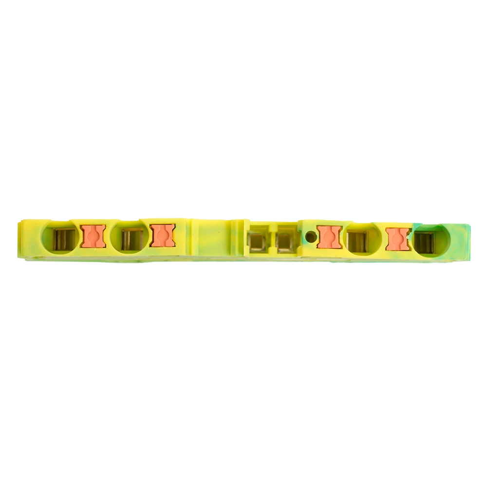 Зажим пружинный, 4-проводной проходной ЗНИ - 4 ,JXB PT 4 , желтый,зеленый LD574-1-40 (49262) - Viokon.com