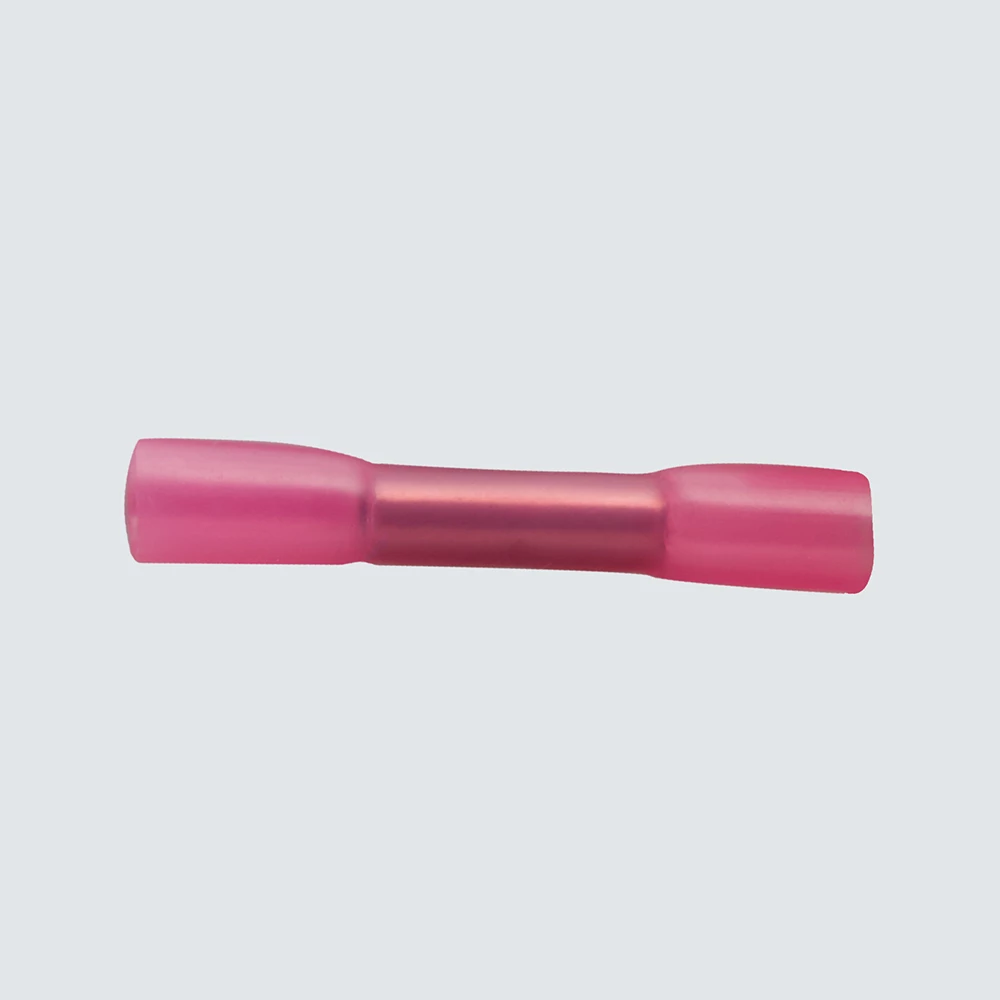 Гильза соединительная изолированная термоусаживаемая STEKKER LD300-0515 сечение 0,5-1,5мм2, 19A, розовый (DIY упак 10шт) (32805) - Viokon.com