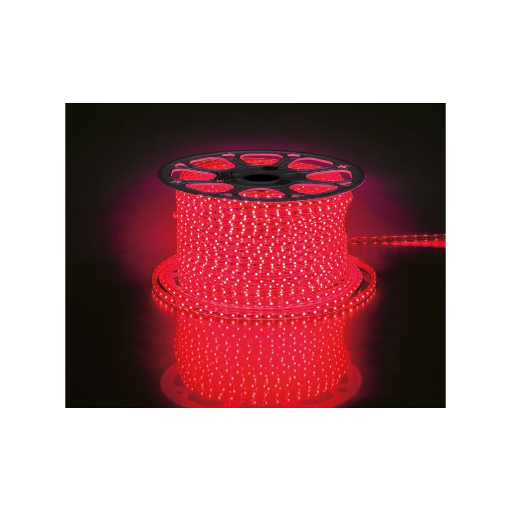 Cветодиодная LED лента Feron LS704, 60SMD(2835)/м 4.4Вт/м  100м 220V IP65. красный (26239) - Viokon.com
