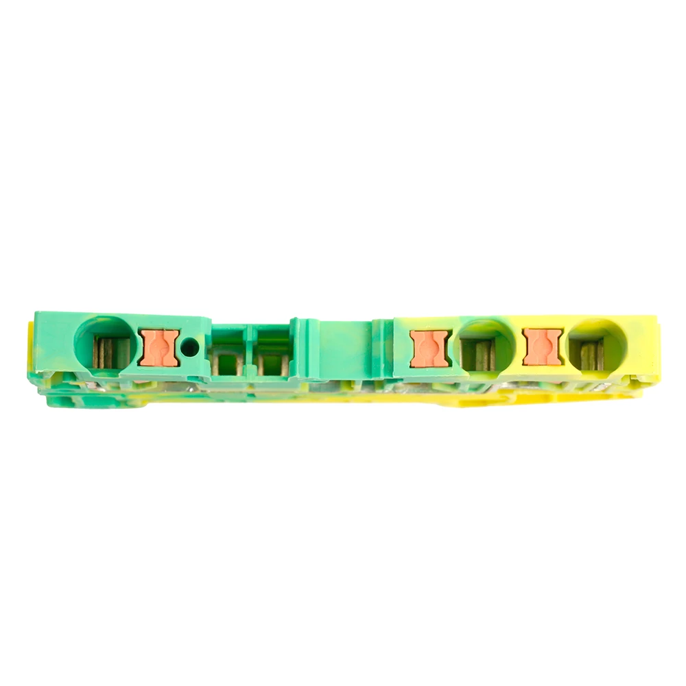 Зажим пружинный, 3-проводной проходной ЗНИ - 4 ,JXB PT 4  TW , желтый, зеленый LD573-1-40 (49260) - Viokon.com
