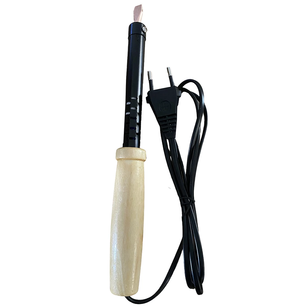 Паяльник с деревянной ручкой 40W, нихромовый нагреватель, долговечное жало, 230В, STEKKER  PLE110-40 (49984) - Viokon.com