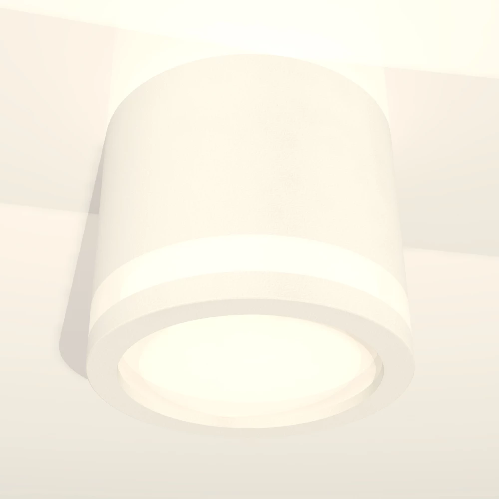 Комплект накладного светильника с акрилом XS8110003 SWH/FR белый песок/белый матовый GX53 (C8110, N8412) - Viokon.com