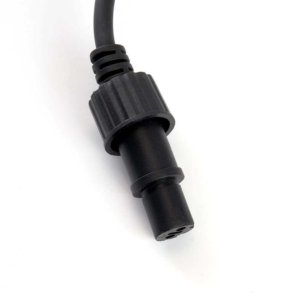 Сетевой шнур для гирлянд 3м, 2*0,5мм2, IP44, черный, DM403 (48190) - Viokon.com