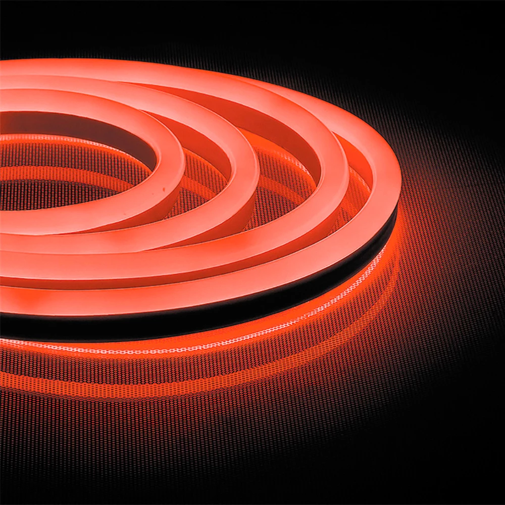 Cветодиодная LED лента Feron LS721 неоновая, 144SMD(2835)/м 12Вт/м  50м 220V IP67, красный (32712) - Viokon.com