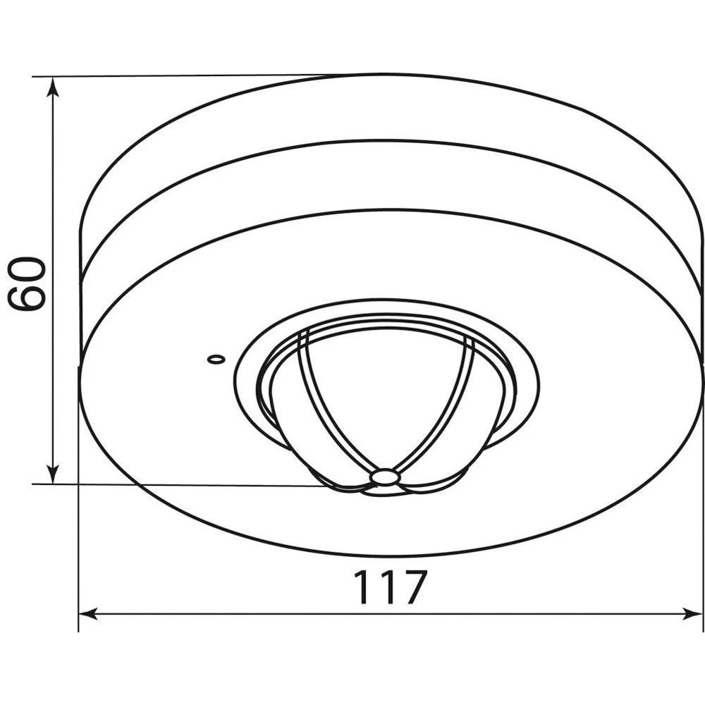 Датчик движения 1200W 6m 120°(гориз.)360°(верт.) белый, SEN4/LX28A (22017) - Viokon.com