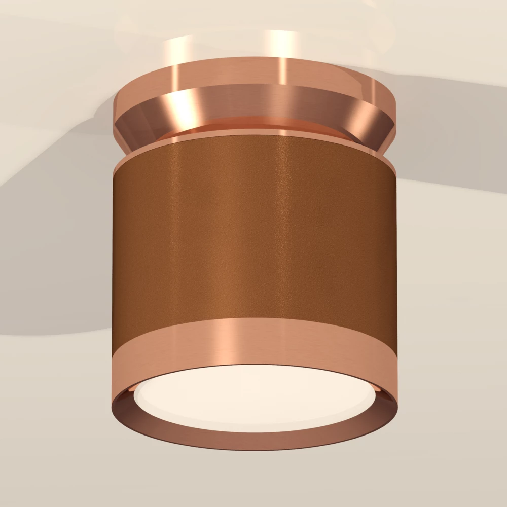 Комплект накладного светильника XS8117010 SCF/PPG кофе песок/золото розовое полированное GX53 (N8912, C8117, N8126) - Viokon.com